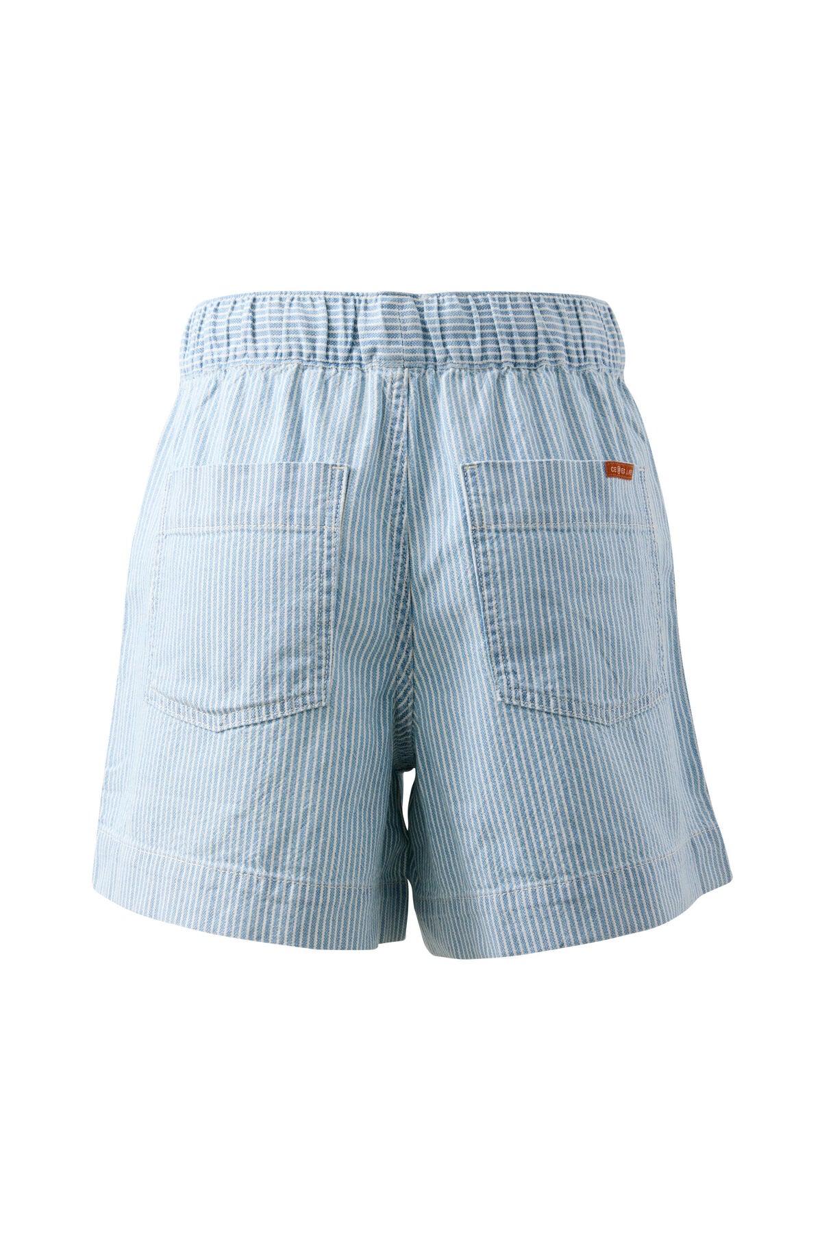 Darcy Relaxed Everyday Short- Indigo White Stripe