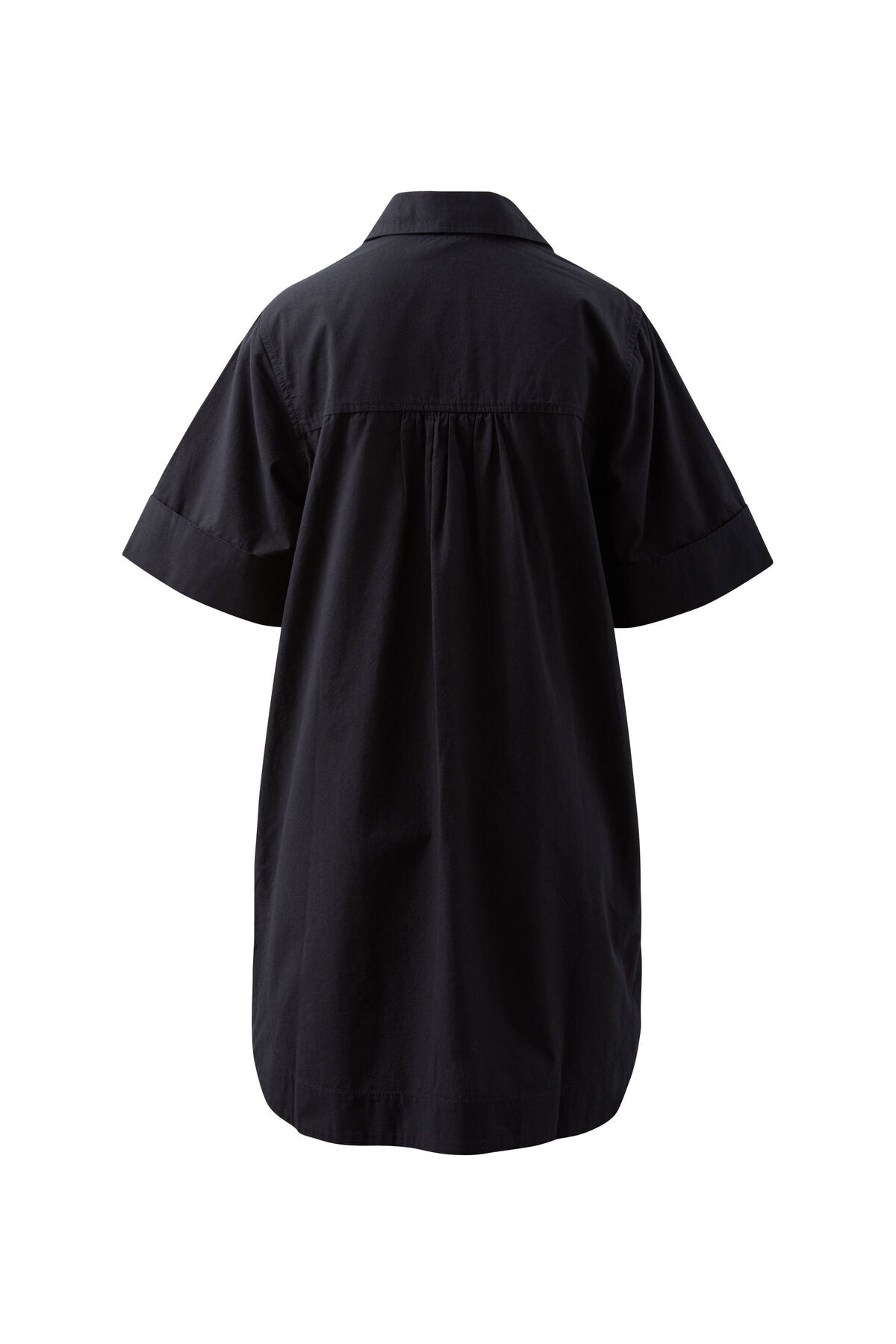 Sara Mini Shirt Dress- Black