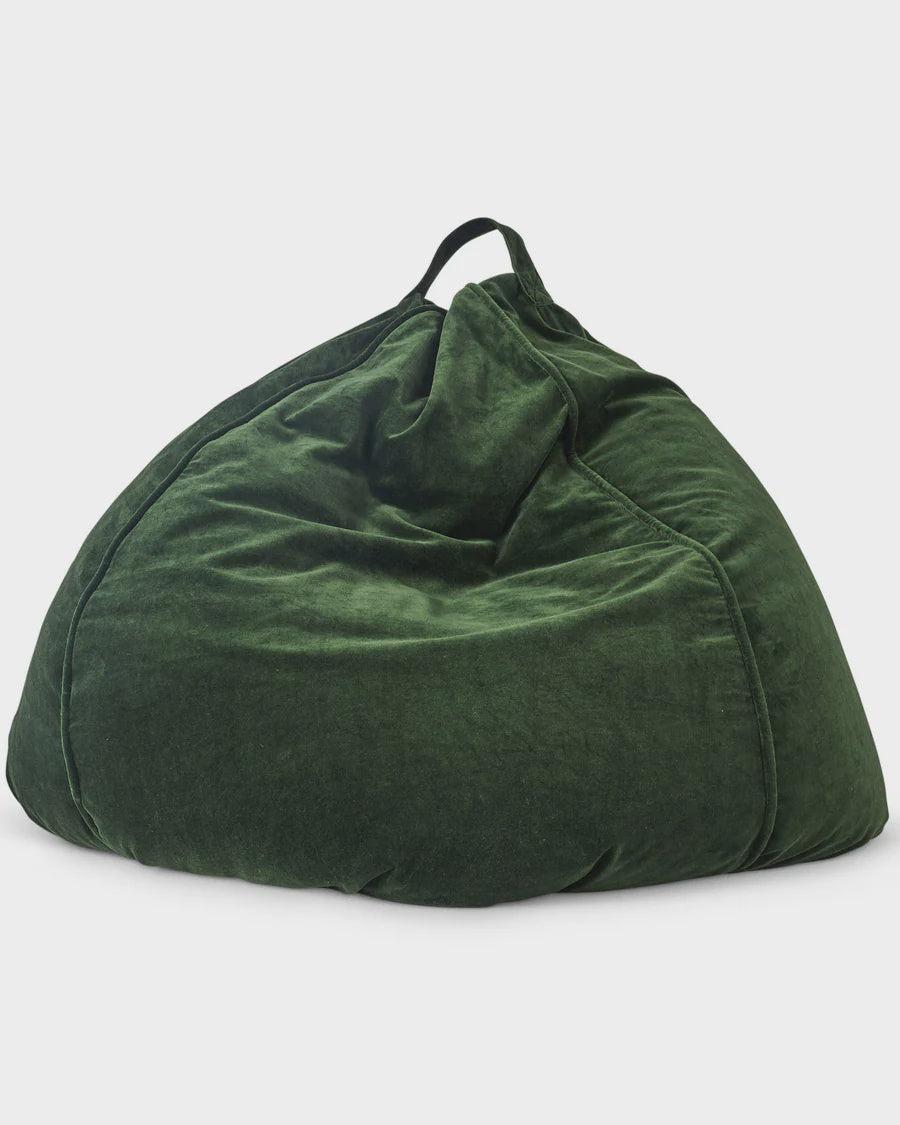 Kombu Green Velvet Beanbag Cover