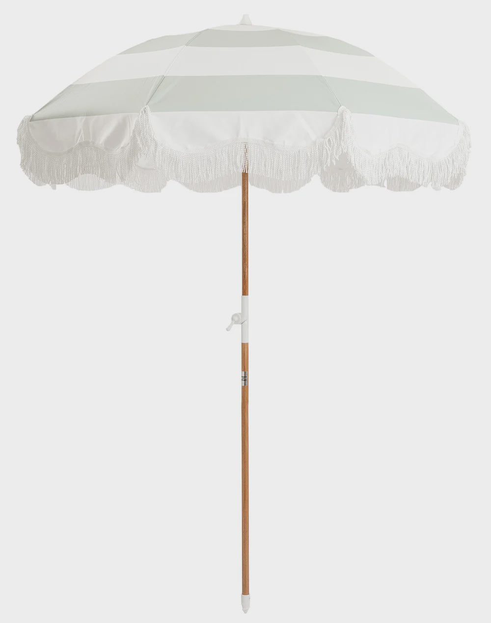 Holiday Beach Umbrella- Sage Capri Stripe