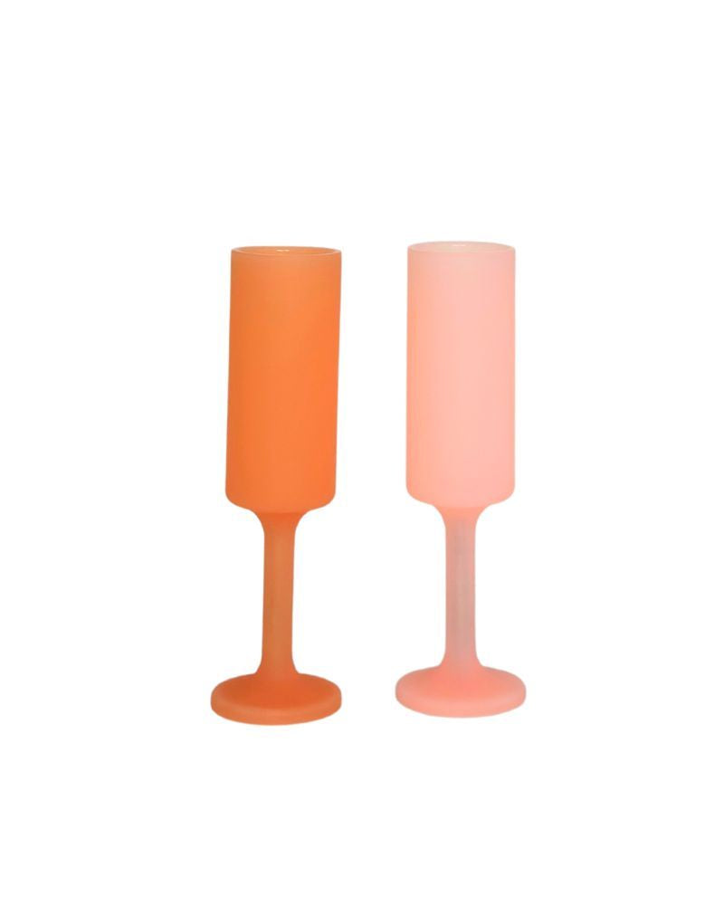 Peach + Petal | Seff | Silicone Unbreakable Champagne Flutes