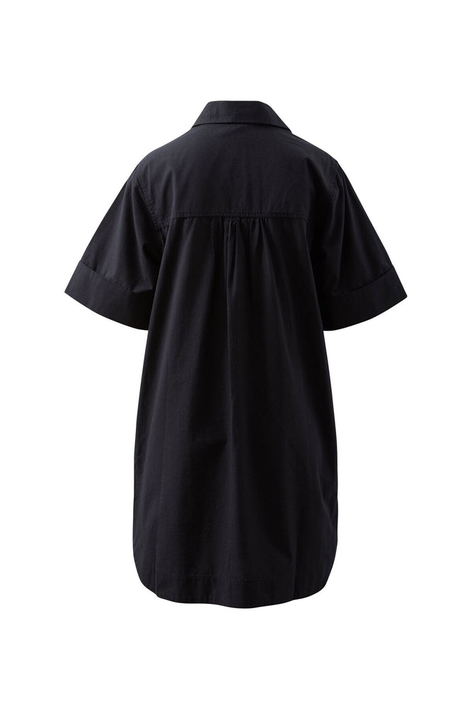 
                  
                    Sara Mini Shirt Dress- Black
                  
                