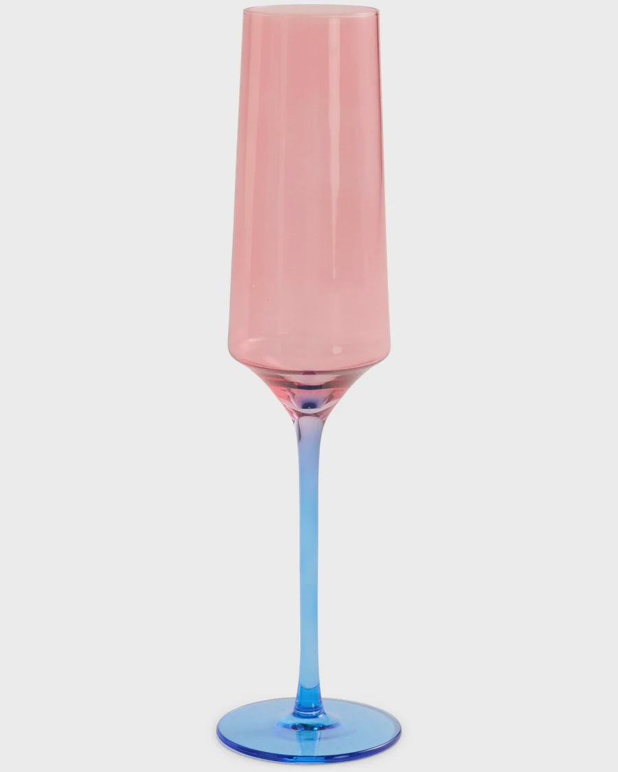 Blue Robin Champagne Glass 2P Set