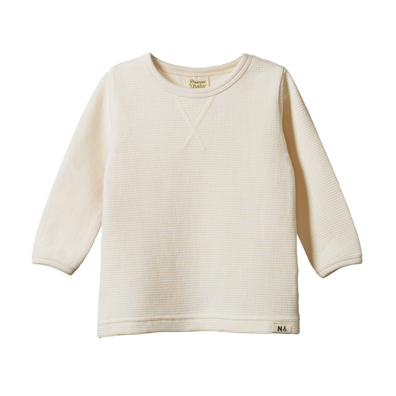 WAFFLE TEE- Natural Waffle