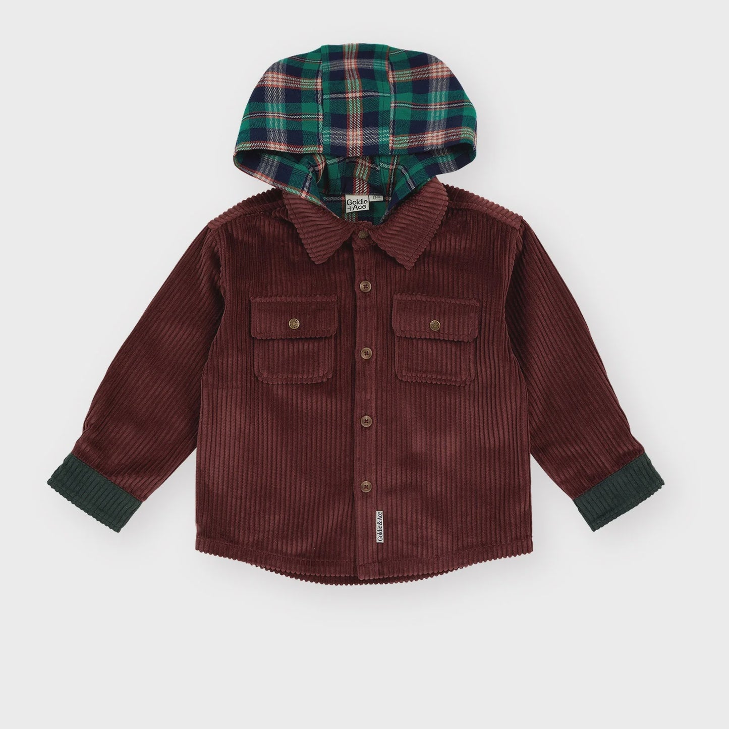 
                  
                    CORDUROY HOODED SHIRT
                  
                