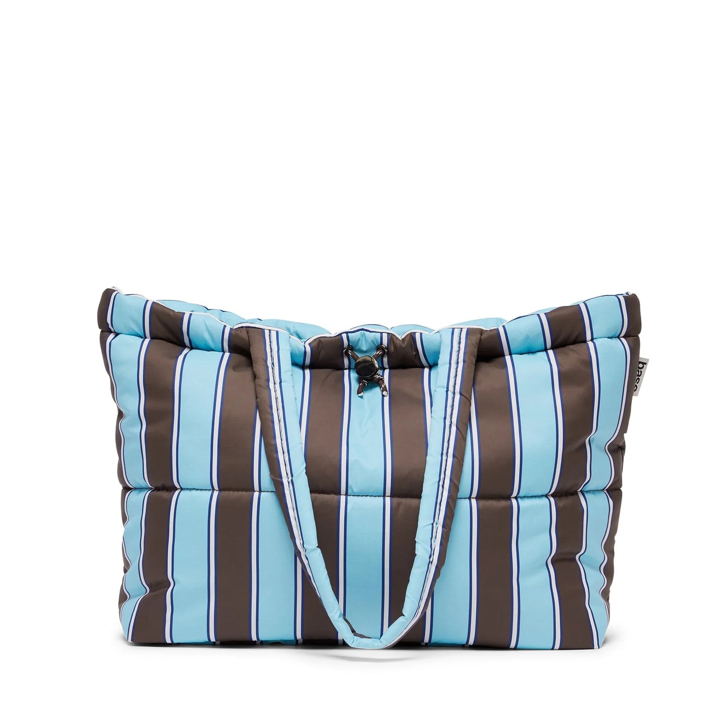 
                  
                    Scrunch Base Bag Chocolate/Blue Stripe
                  
                