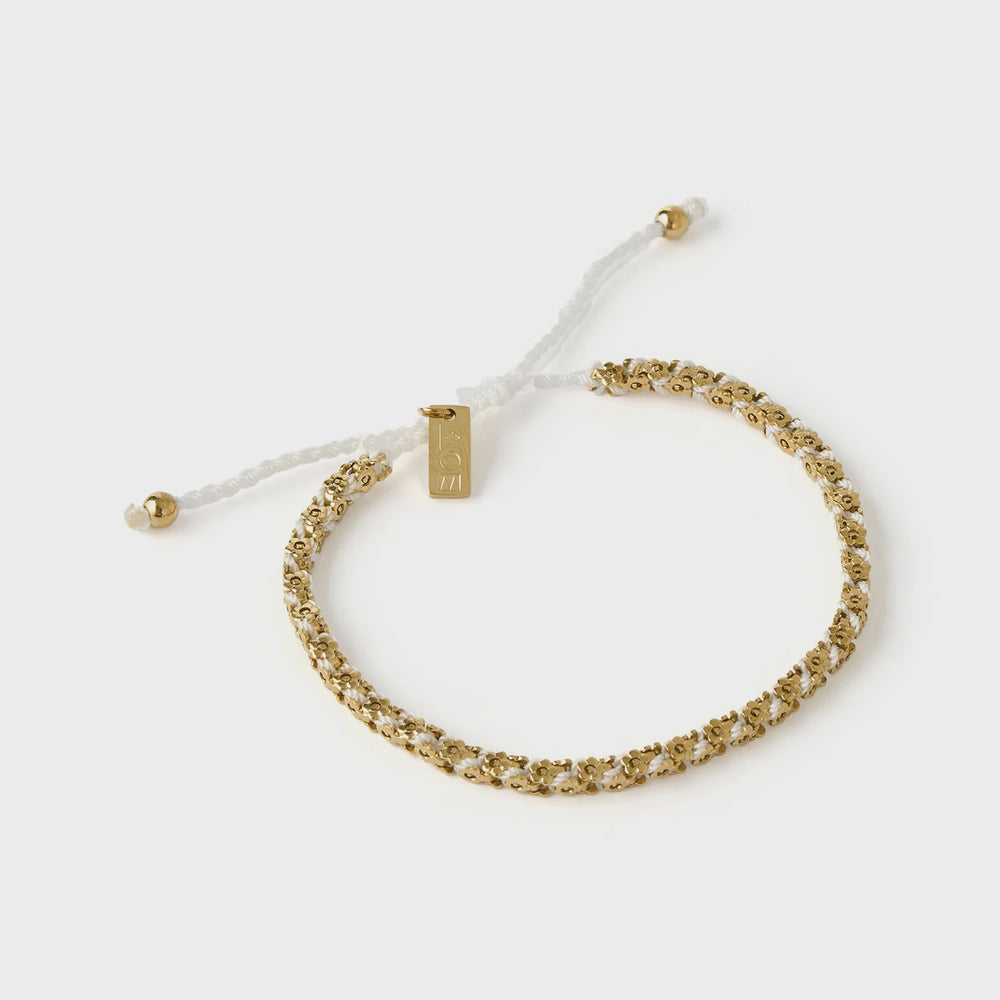 Beatrice Gold Bracelet- Vanilla