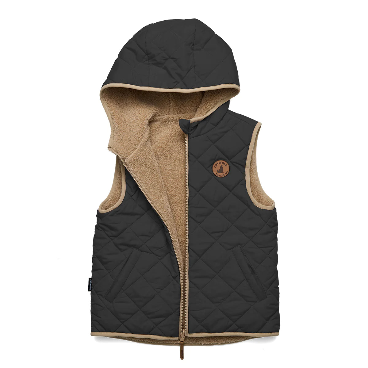 
                  
                    Reversible Yeti Vest- Black/Camel
                  
                