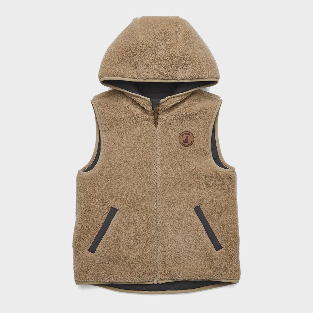 
                  
                    Reversible Yeti Vest- Black/Camel
                  
                