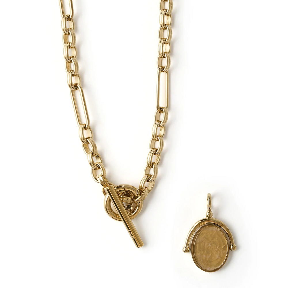 
                  
                    Delilah Spinner Necklace- Rose Quartz
                  
                