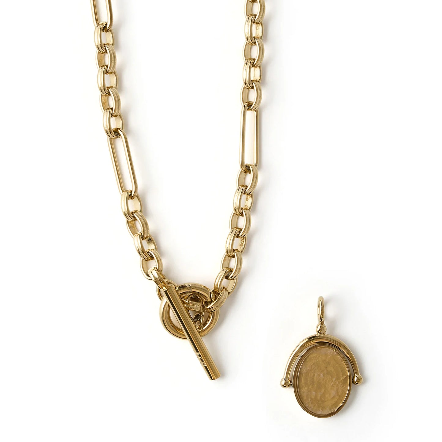 
                  
                    Delilah Spinner Necklace- Rose Quartz
                  
                