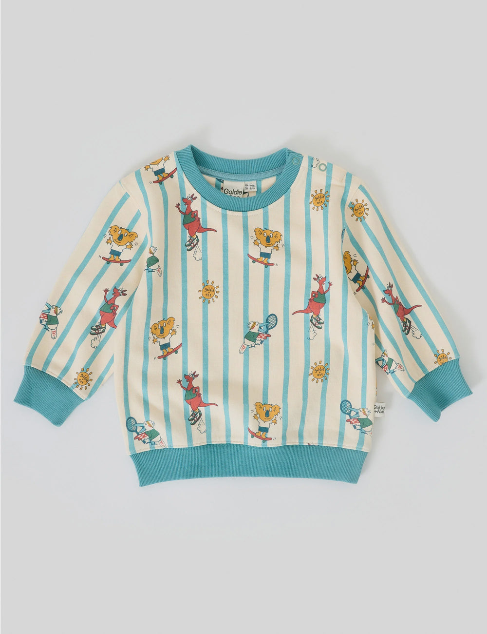 GOLDIE SQUAD RELAXED TERRY SWEATER