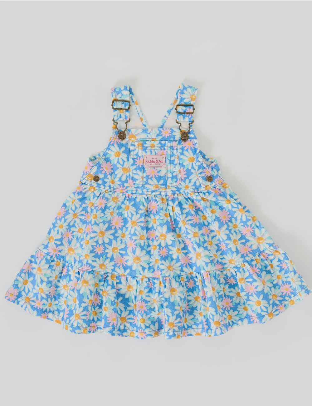 TULLY TIERED PINAFORE DRESS SEASIDE DAISY