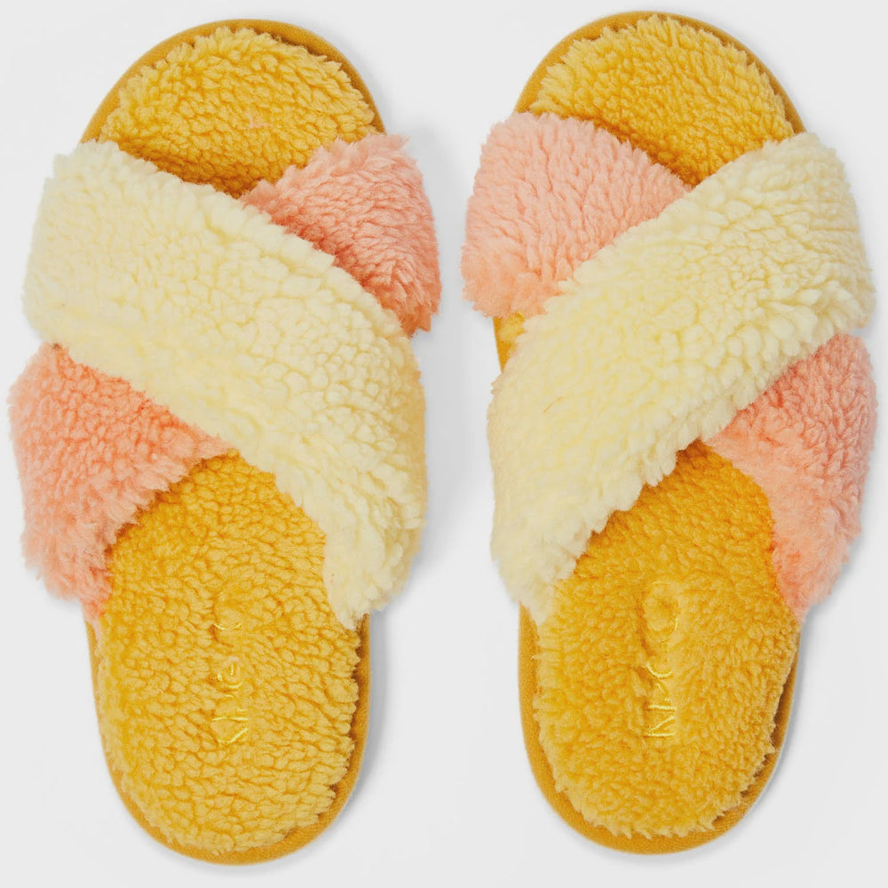 Peaches & Pineapples Boucle Adult Slippers