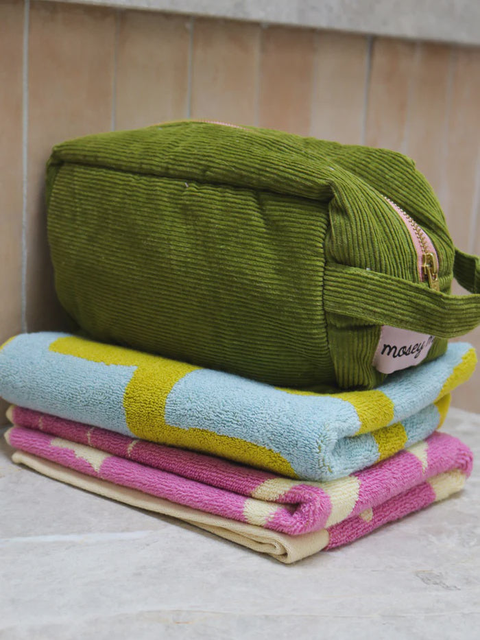Corduroy Dopp Kit in Pistachio