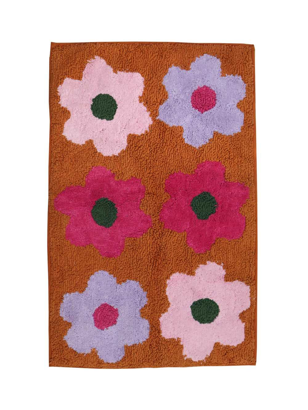 Flowerbed Bath Mat