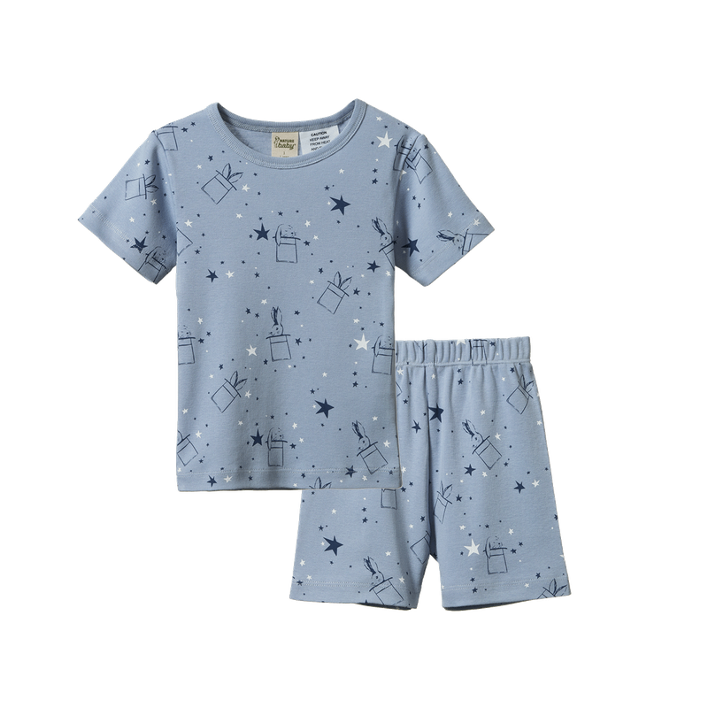 SHORTIE PYJAMA SET- Illusion Bunny Print