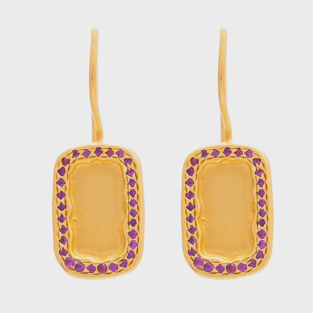 Bahia Earrings Ruby Zircon