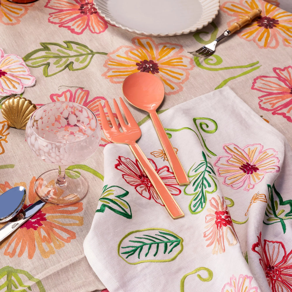 
                  
                    Bonnie & Neil Enamel Peach Salad Servers
                  
                