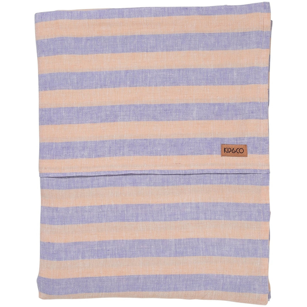 Sicilian Seaside Stripe Linen Quilt Cover- Queen
