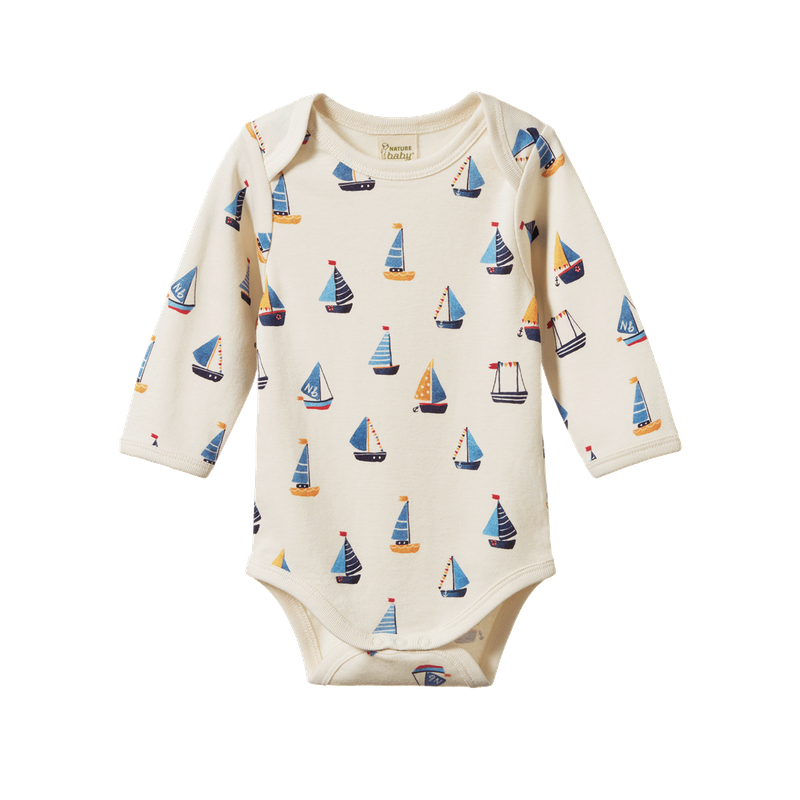 LONG SLEEVE BODYSUIT- Regatta Print