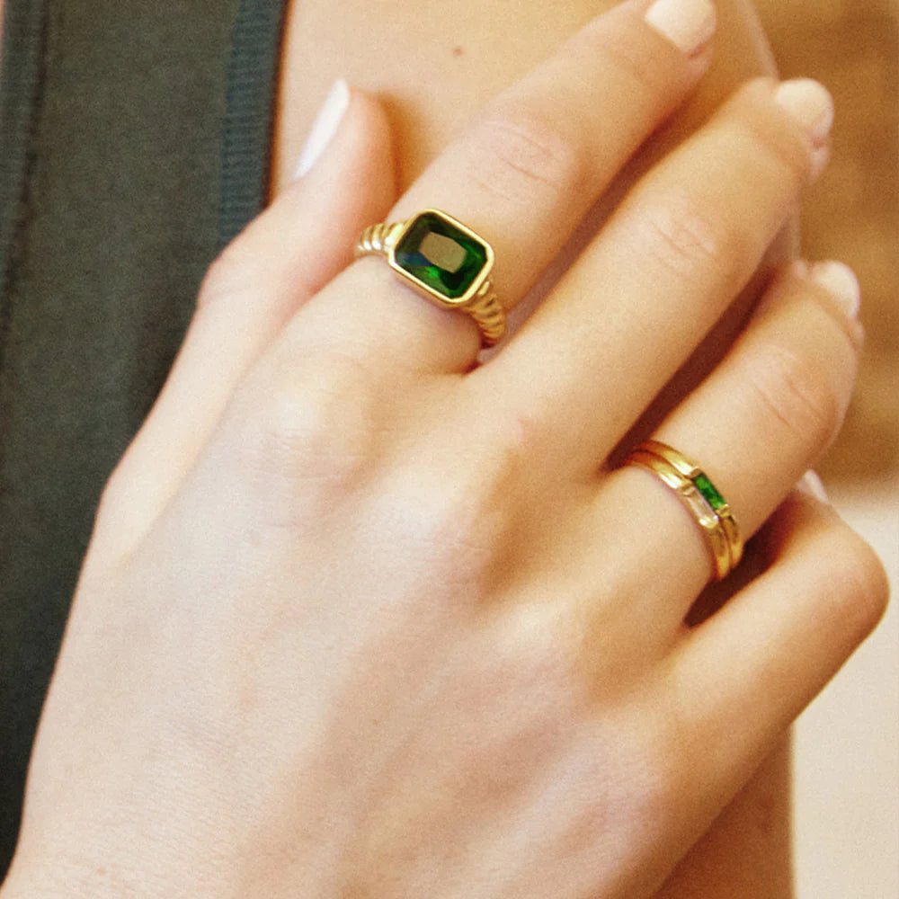 
                  
                    Cleopatra Gold & Emerald Ring
                  
                