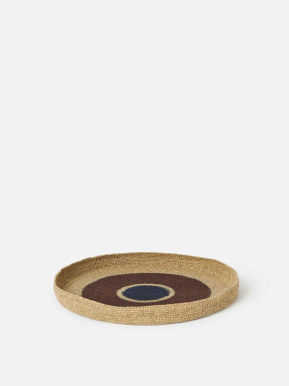 Pinto Basket Mulberry/ Blue Black 38cm diameter