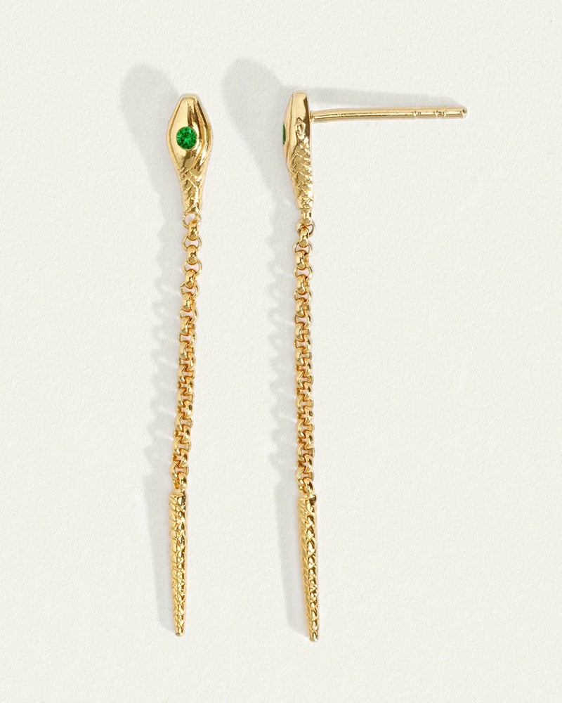 
                  
                    Althea Emerald Earrings Gold
                  
                