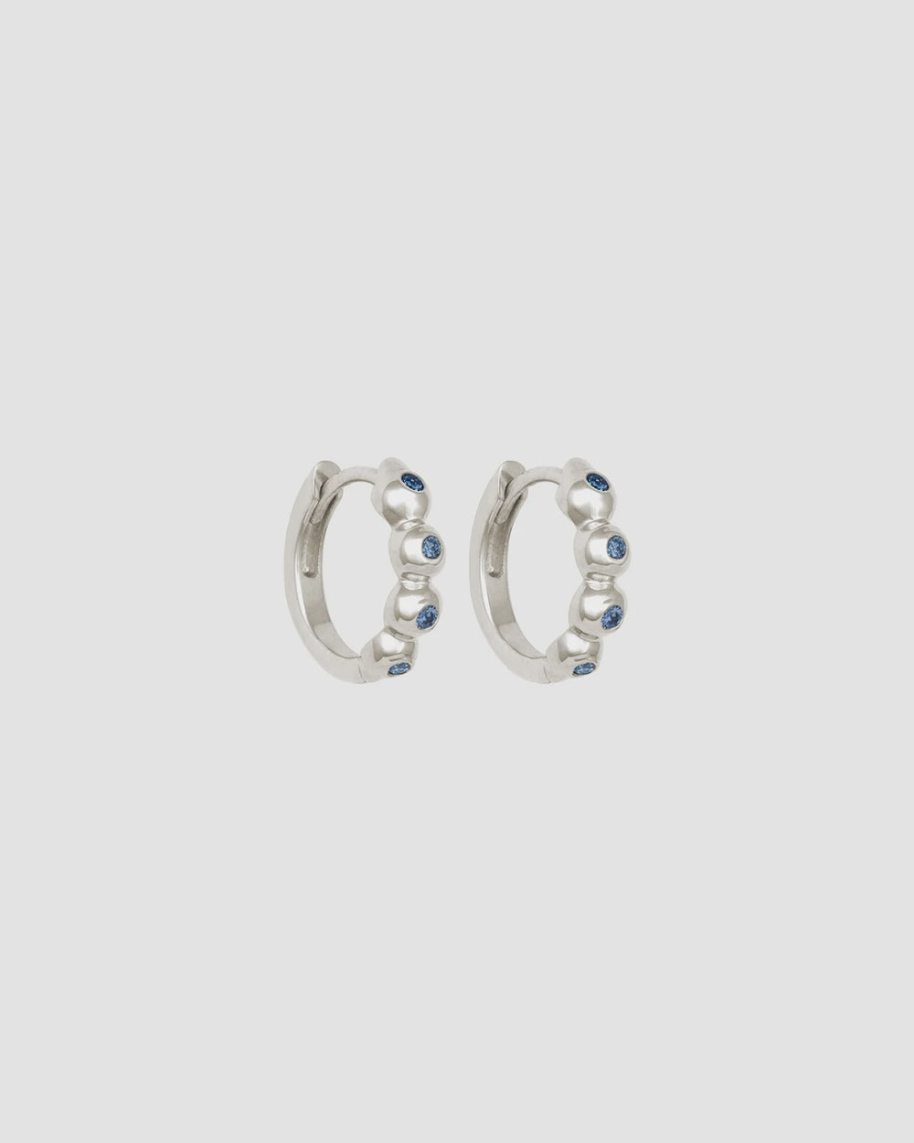 Ayana Huggies Topaz Silver
