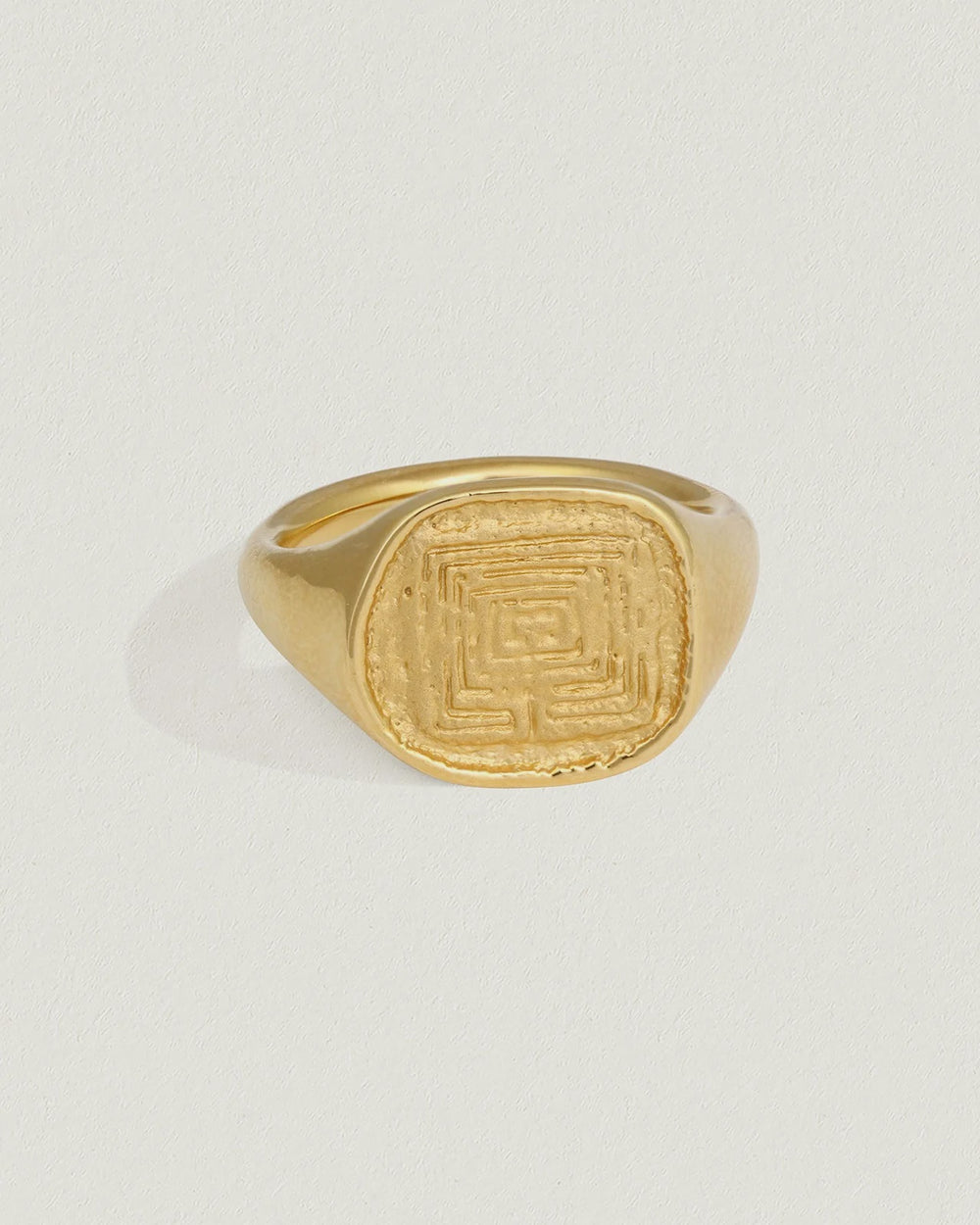 Labyrinth Ring Gold Vermeil - 7 - GOLD VERMEIL