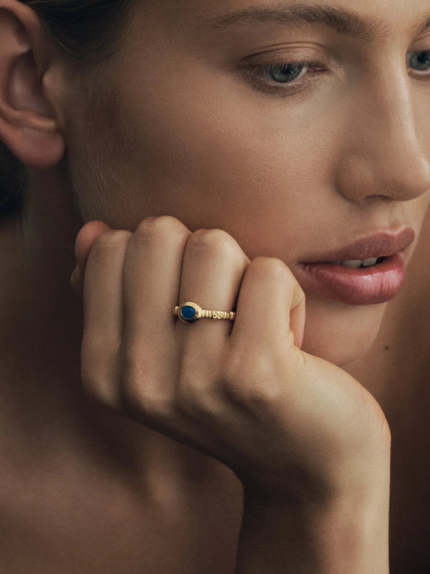 
                  
                    Lazuli Gold Vermeil Ring Size 7
                  
                