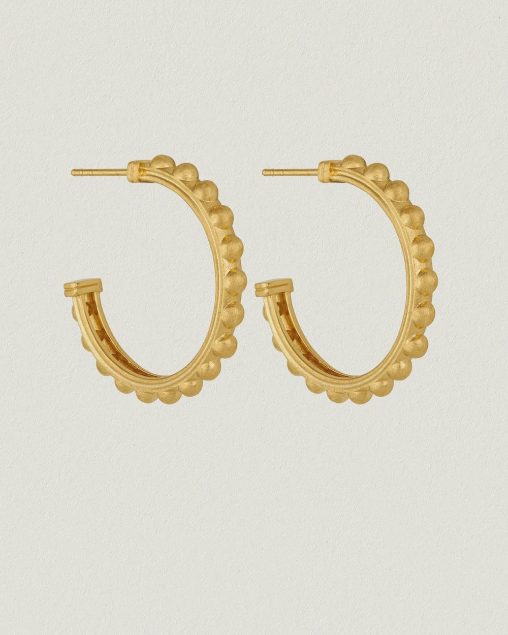 Roma Hoop Earrings Gold Vermeil