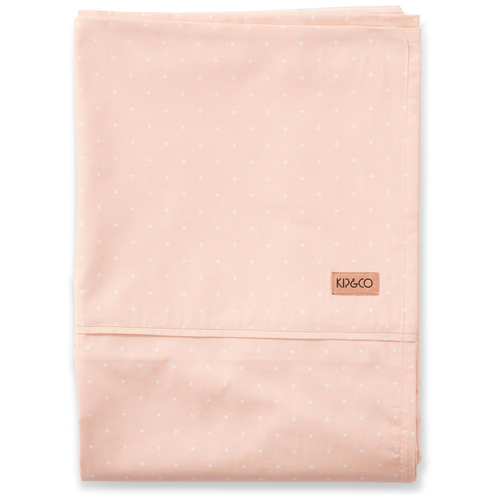Teeny Weeny Peach Cotton Flat Sheet- Queen