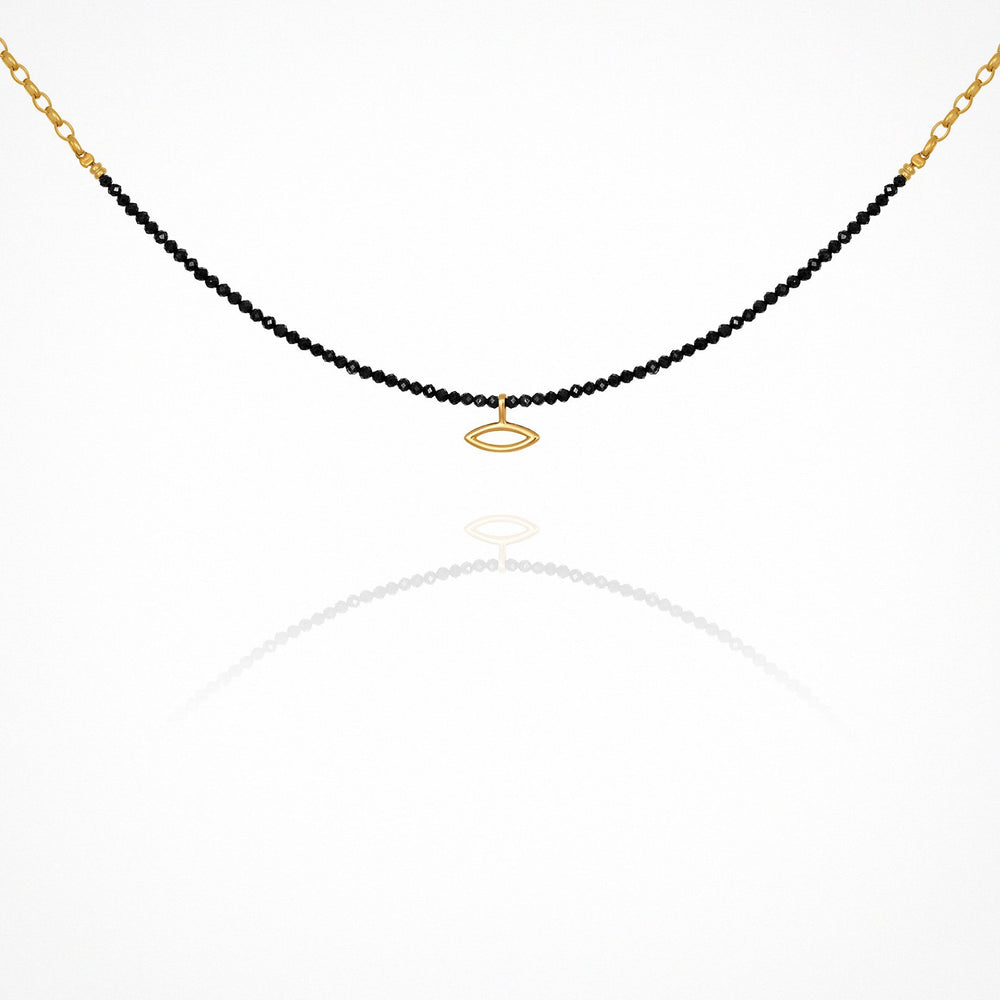 Ios Necklace Spinel Gold