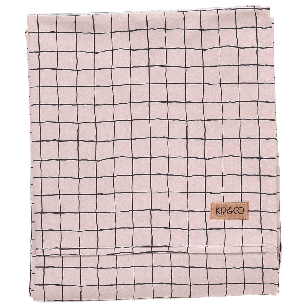 Kip & Co Check 1,2 Cotton Flat Sheet- Queen - The Artisan Storeroom