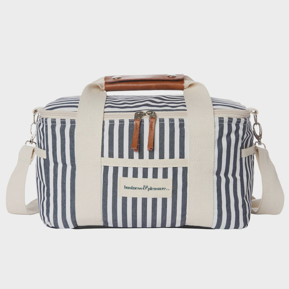The Premium Cooler Bag- Navy Stripe