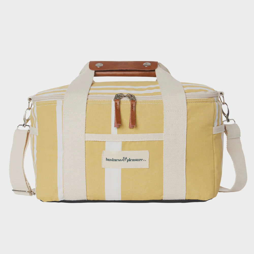 The Premium Cooler Bag- Yellow Stripe