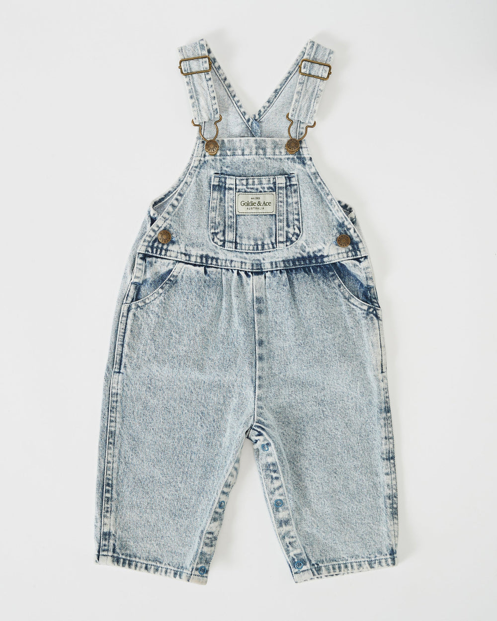 Austin Vintage Denim Overalls Light Denim