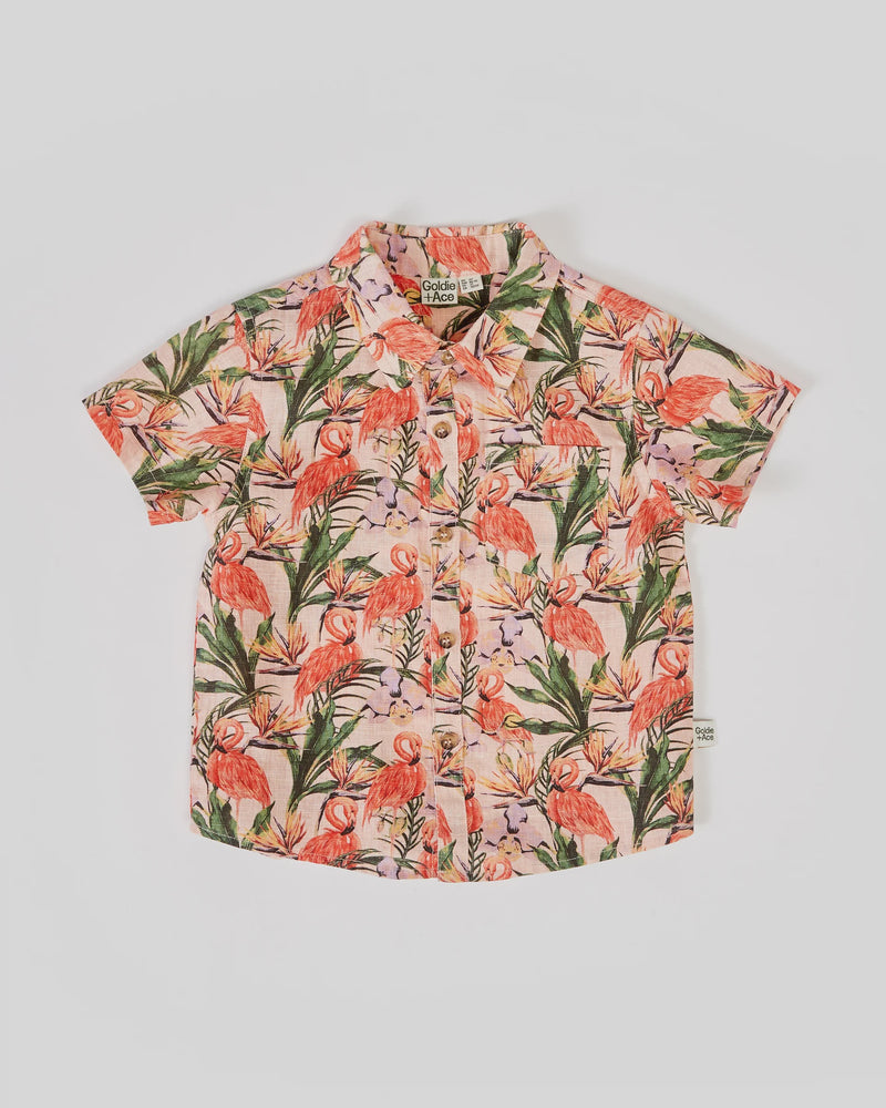 
                  
                    Holiday Linen Shirt Flamingo Peach
                  
                