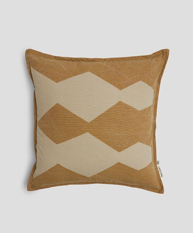 Twins Cushion 55cm x 55cm Indian Tan
