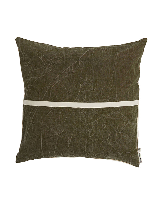 Pony Rider Wanderful Cushion Dark Shadow/Natural 60x60cm - The Artisan Storeroom