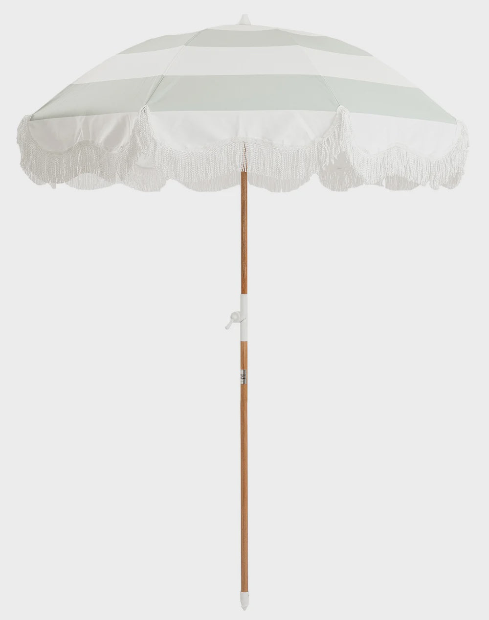 Holiday Beach Umbrella- Sage Capri Stripe