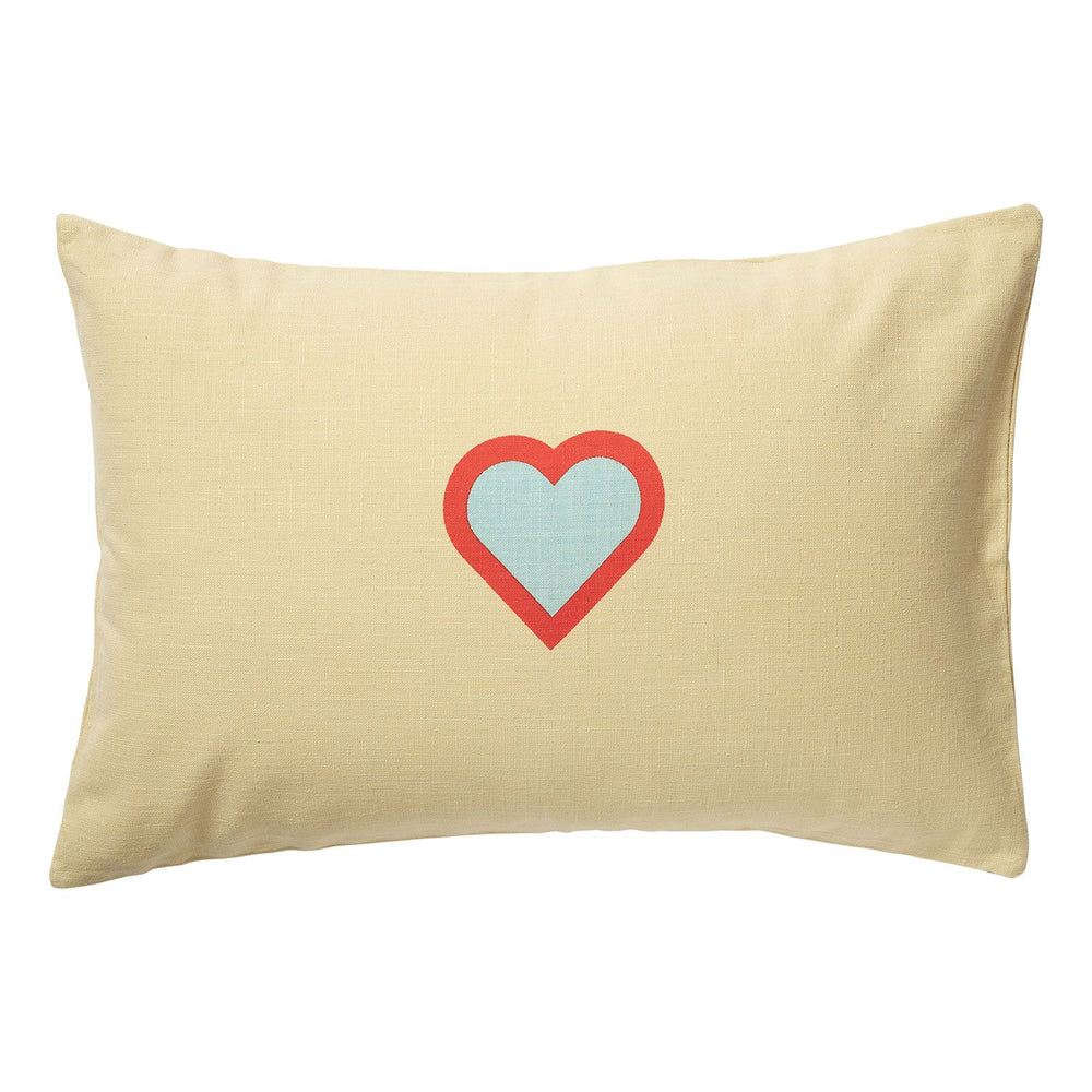 Phoebe Heart Pillowcase- Wheat