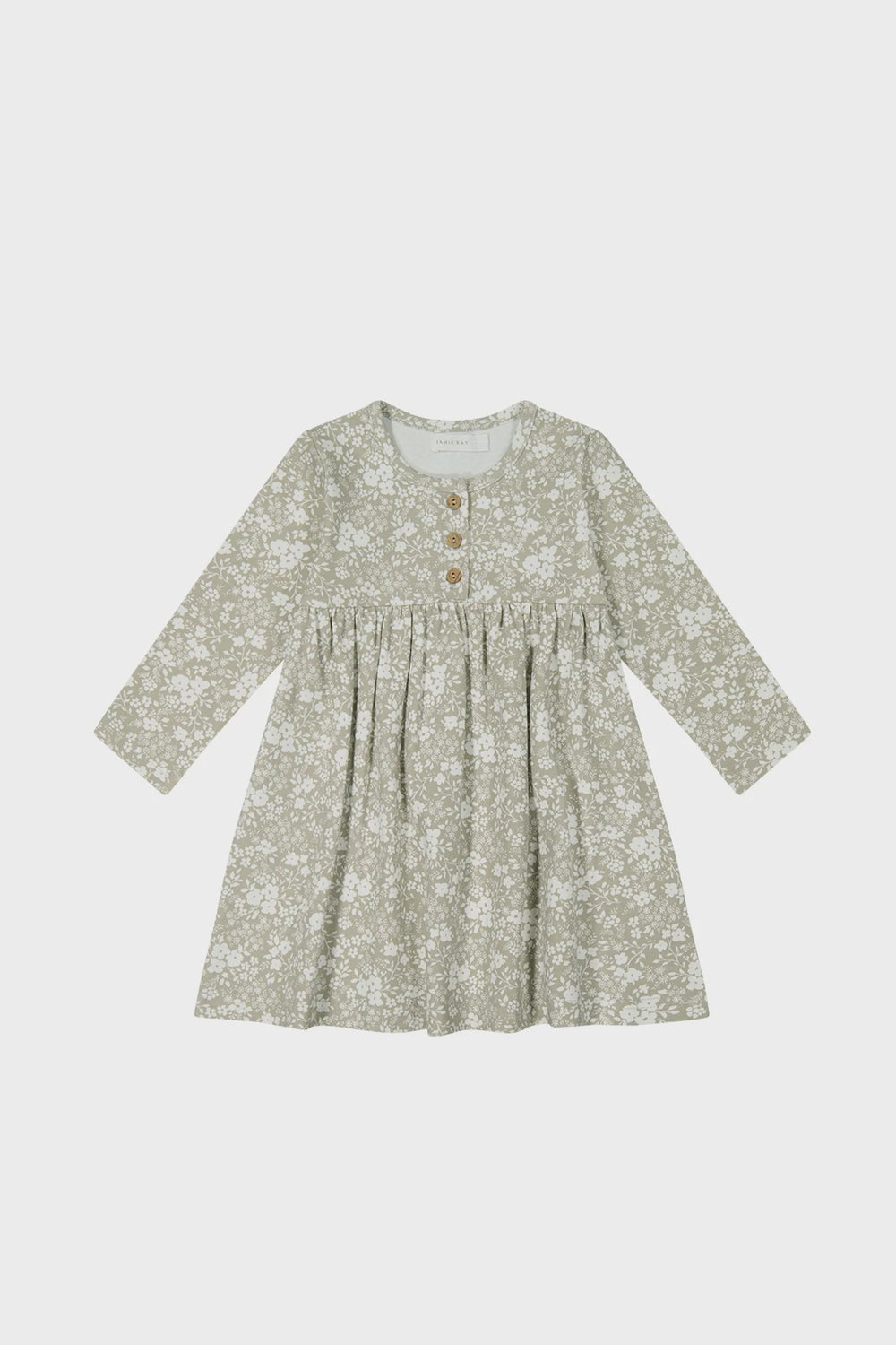 Organic Cotton Bridget Dress- Pansy Floral Mist