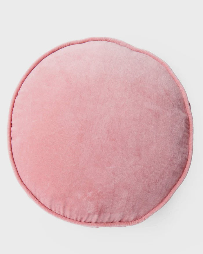 Dusty Rose Velvet Pea Cushion