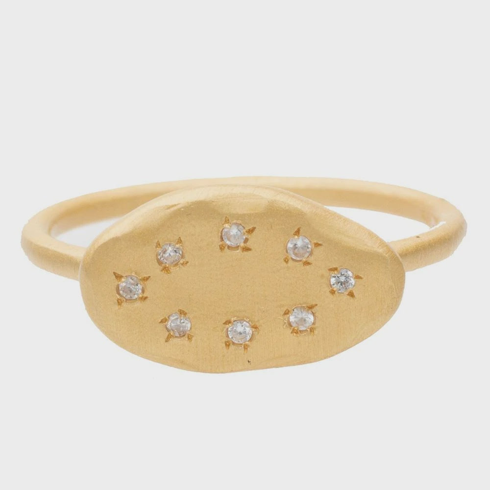 Cubic Zirconia Oval Ring