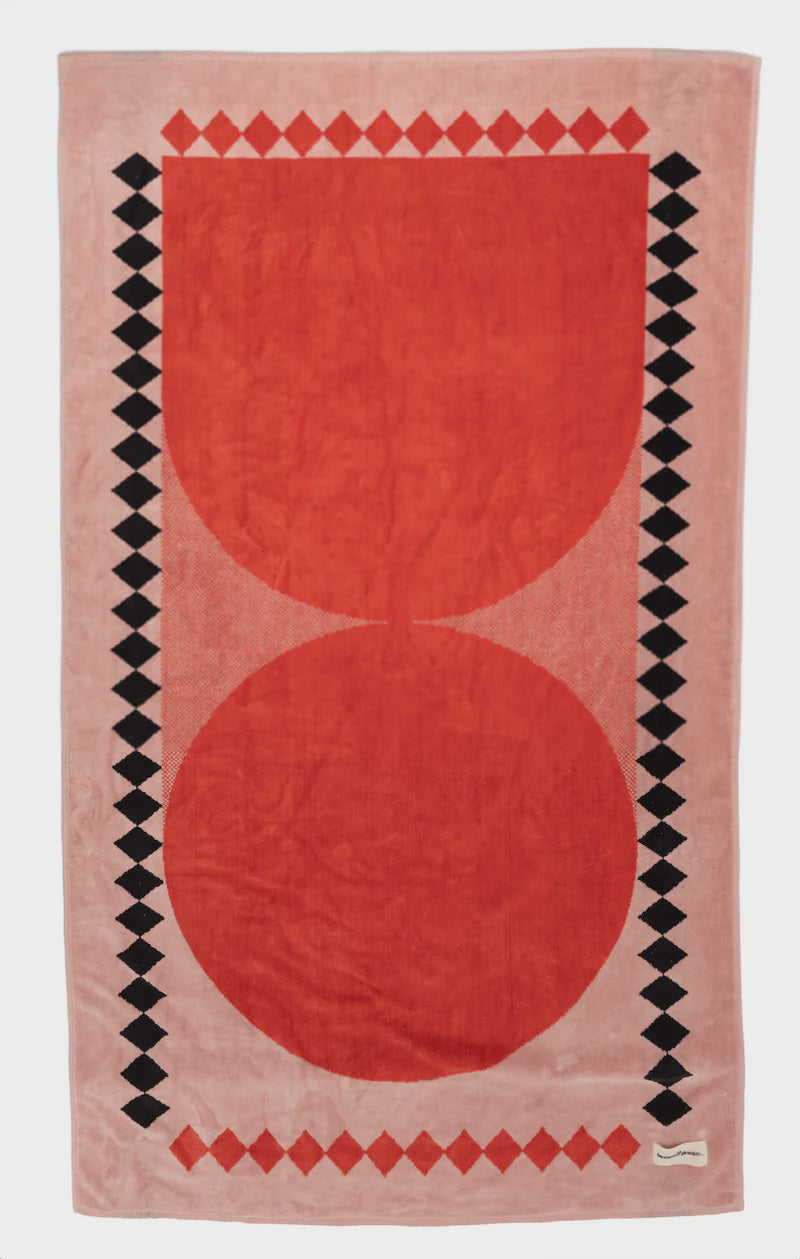 The Beach Towel- Pink Diamond