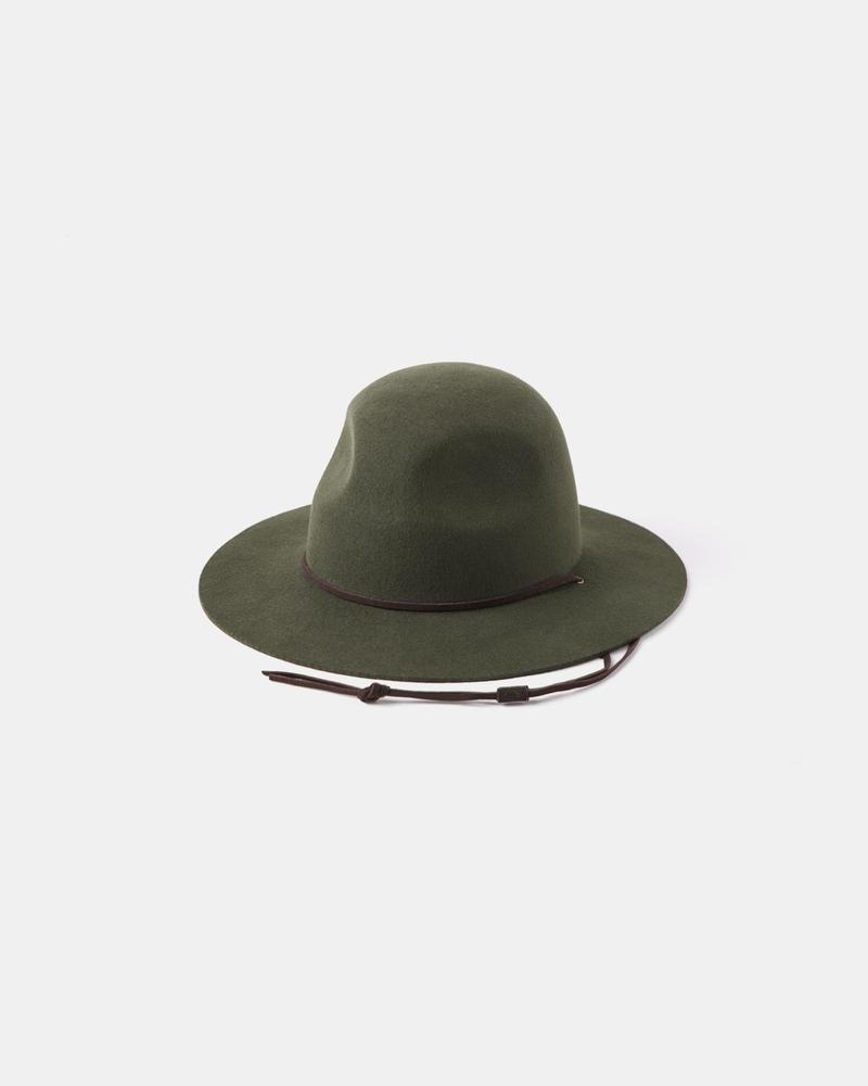 Will and Bear Woodley Wide Brim Scout Hat Forest Green - The Artisan Storeroom