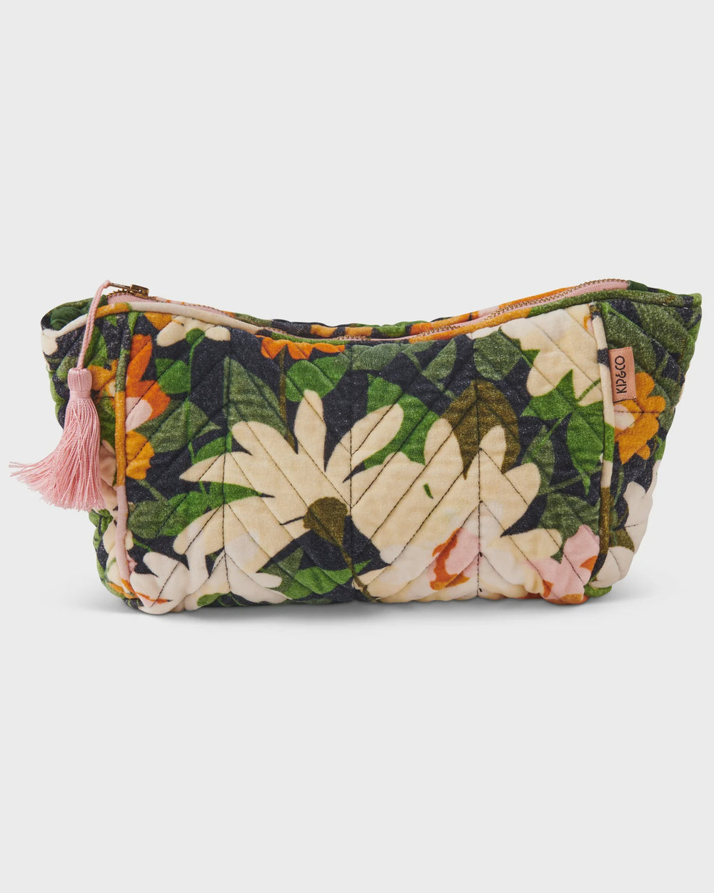 Dreamy Floral Velvet Toiletry Bag