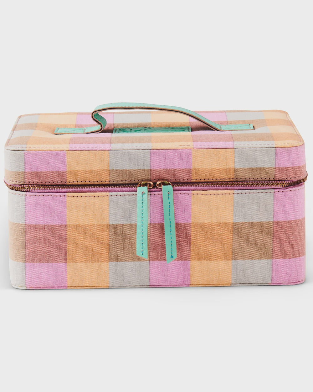 Sherbet Tartan Toiletry Case